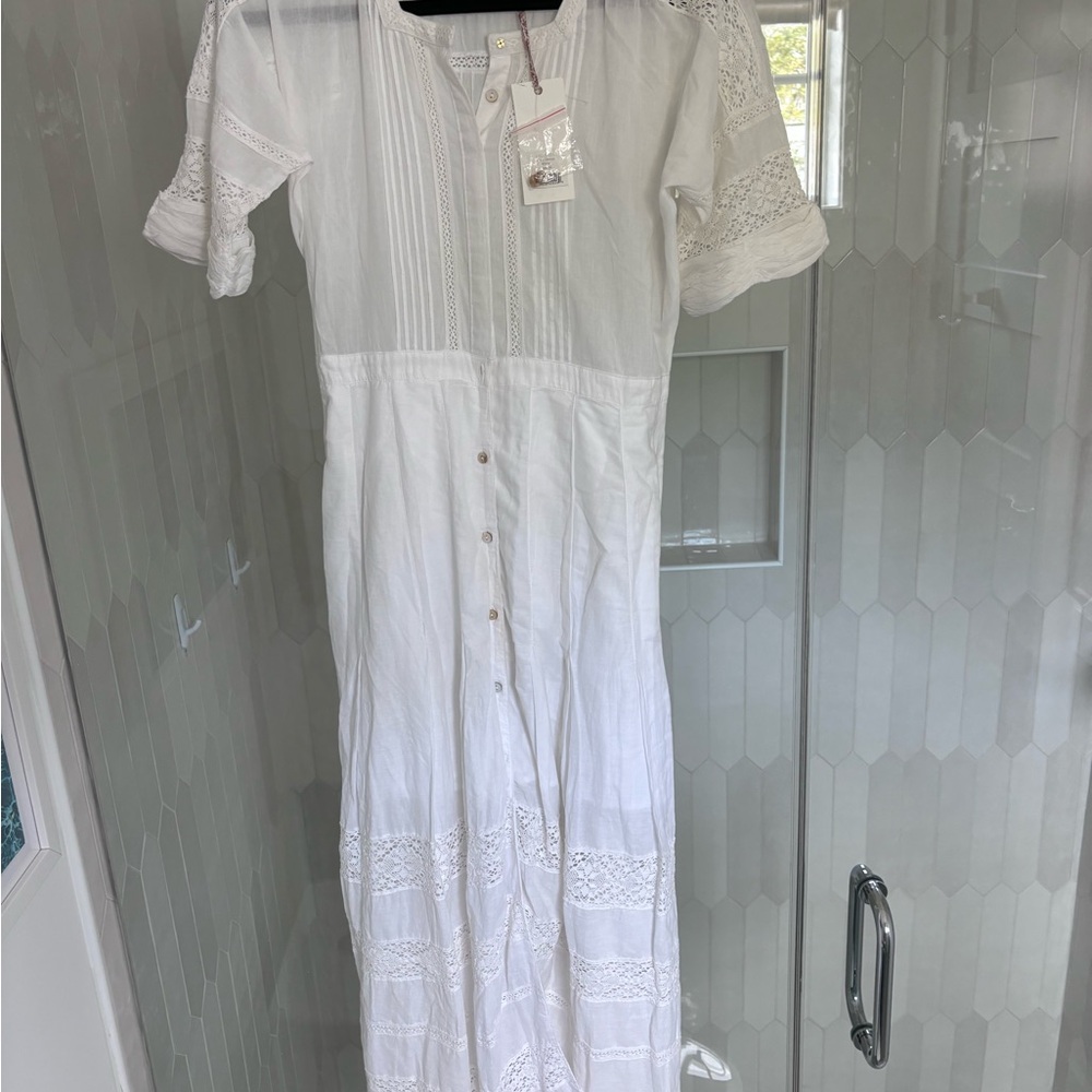 Loveshackfancy edie white maxi dress